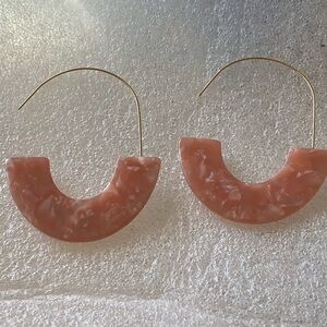 Pink Resin Earrings